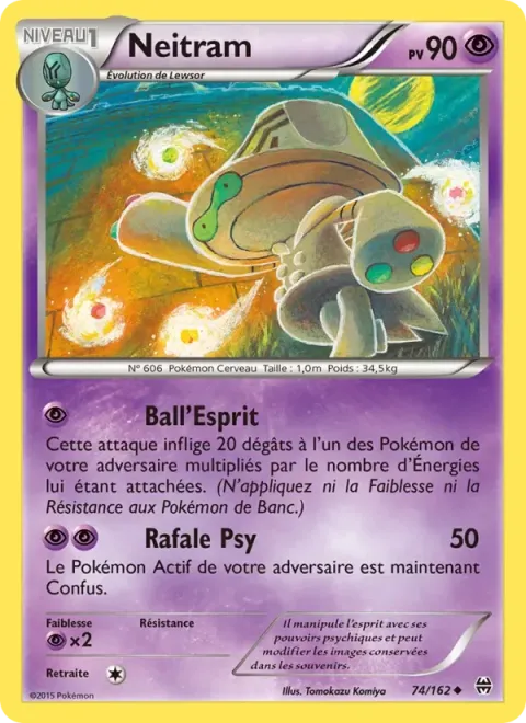 Carte Pokémon Neitram 074/162, extension Impulsion Turbo