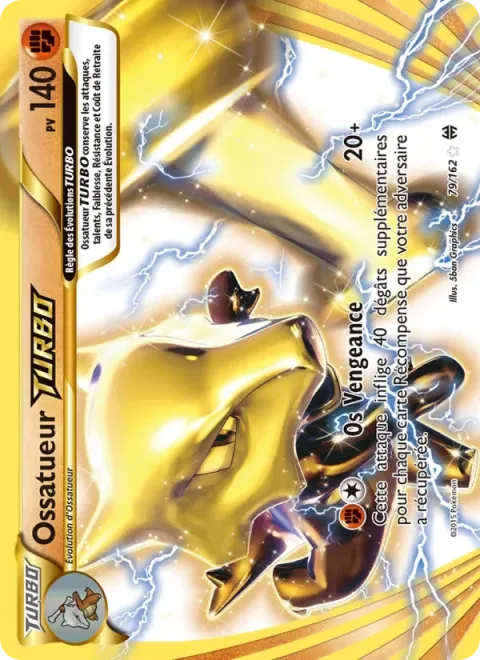 Carte Pokémon Ossatueur TURBO 079/162, extension Impulsion Turbo