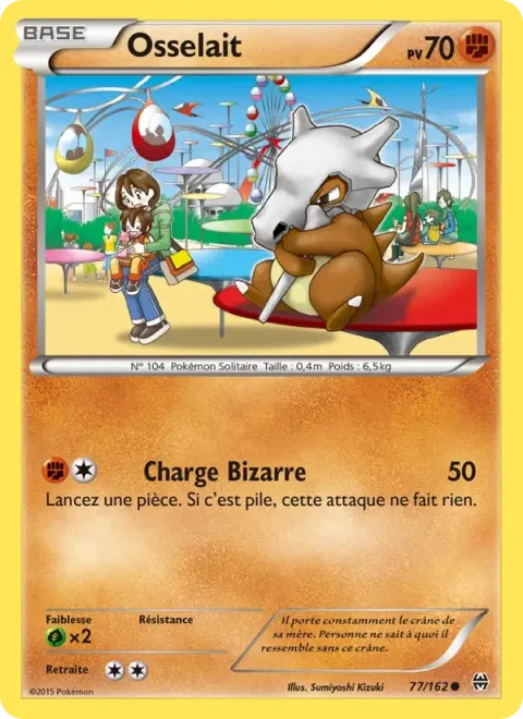 Carte Pokémon Osselait 077/162, extension Impulsion Turbo