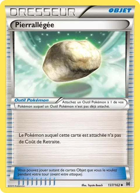 Carte Pokémon Pierrallégée 137/162, extension Impulsion Turbo
