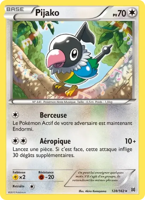 Carte Pokémon Pijako 128/162, extension Impulsion Turbo