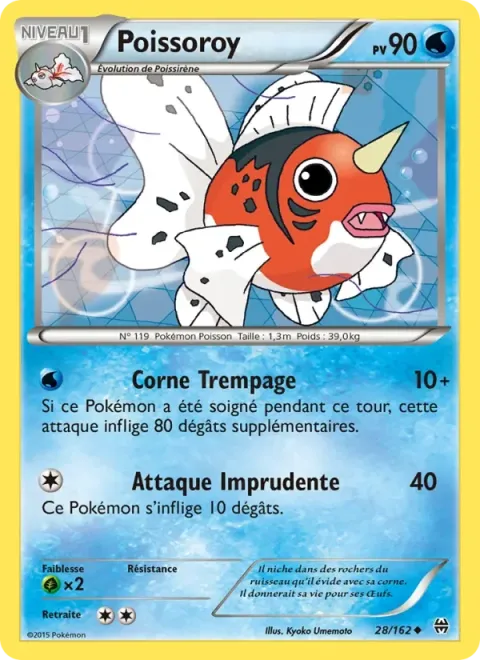 Carte Pokémon Poissoroy 028/162, extension Impulsion Turbo