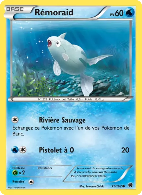 Carte Pokémon Rémoraid 031/162, extension Impulsion Turbo