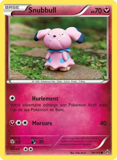 Carte Pokémon Snubbull 098/162, extension Impulsion Turbo