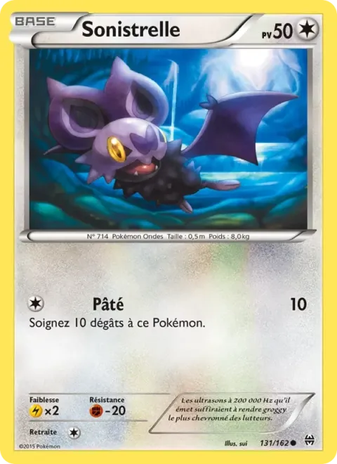 Carte Pokémon Sonistrelle 131/162, extension Impulsion Turbo