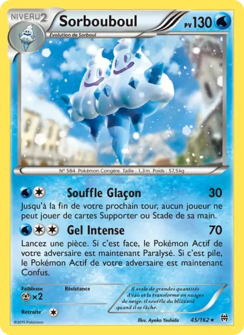 Carte Pokémon Sorbouboul 045/162, extension Impulsion Turbo