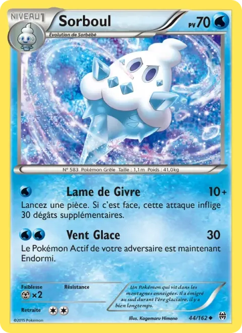 Carte Pokémon Sorboul 044/162, extension Impulsion Turbo