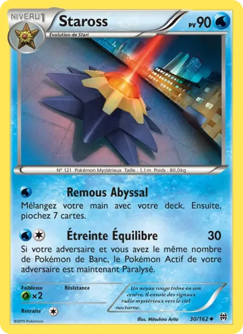 Carte Pokémon Staross 030/162, extension Impulsion Turbo