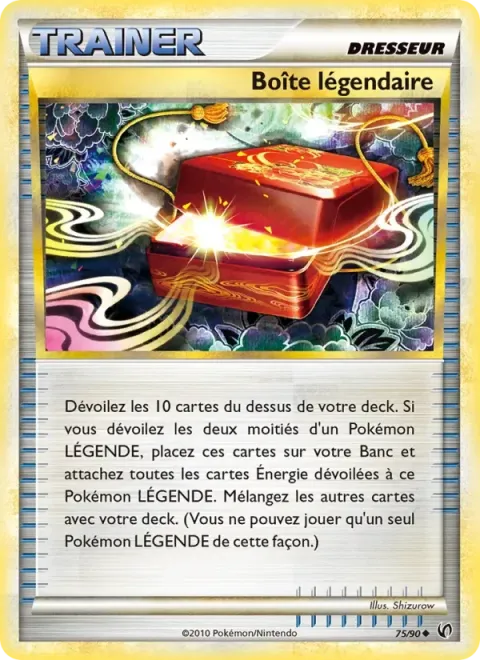 Carte Pokémon Boîte légendaire 075/090, extension Indomptable