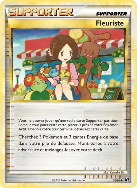 Carte Pokémon Fleuriste 074/090, extension Indomptable