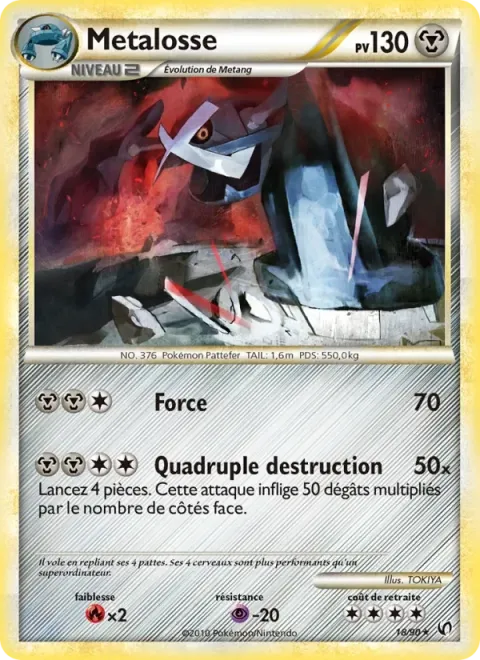 Carte Pokémon Métalosse 018/090, extension Indomptable