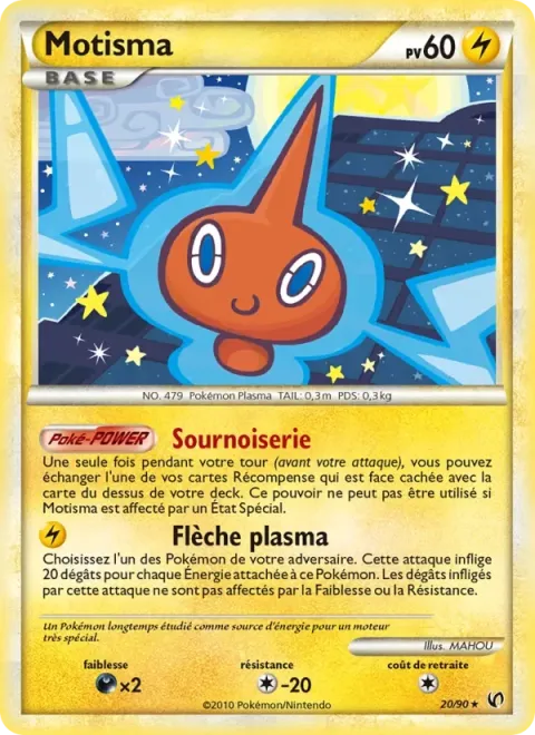 Carte Pokémon Motisma 020/090, extension Indomptable