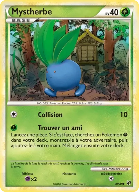 Carte Pokémon Mystherbe 060/090, extension Indomptable