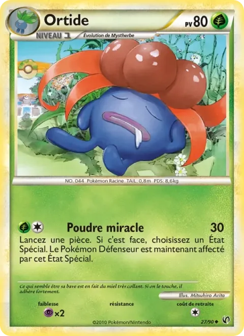 Carte Pokémon Ortide 027/090, extension Indomptable