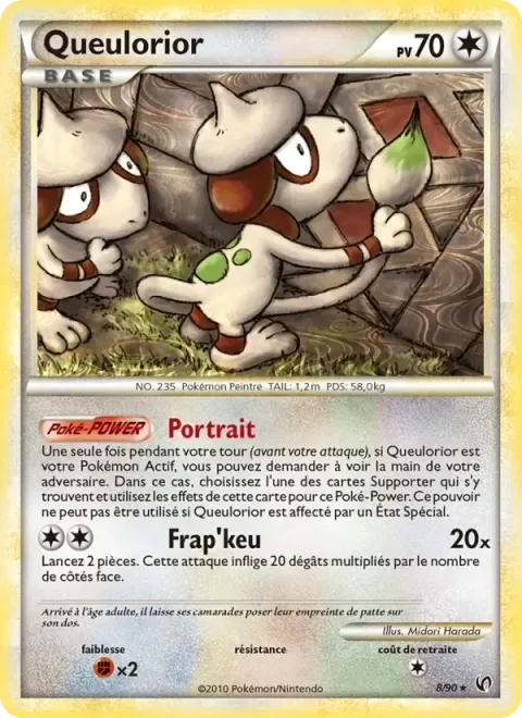 Carte Pokémon Queulorior 008/090, extension Indomptable