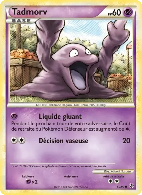 Carte Pokémon Tadmorv 050/090, extension Indomptable