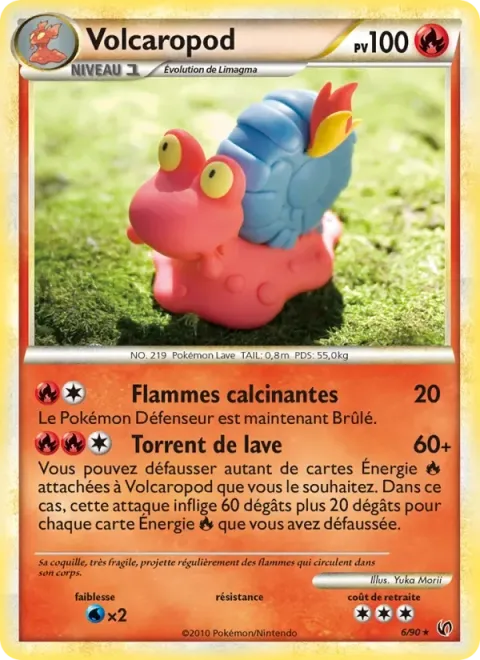 Carte Pokémon Volcaropod 006/090, extension Indomptable