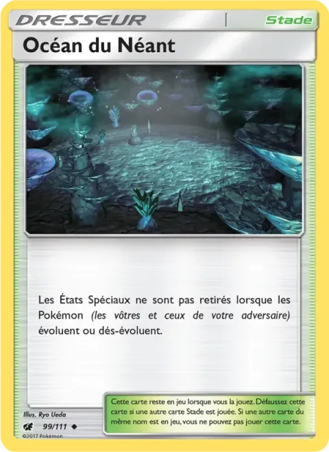 Carte Pokémon Océan du Néant 099/111, extension Invasion Carmin