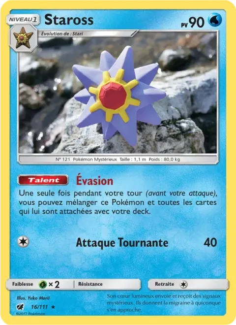Carte Pokémon Staross 016/111, extension Invasion Carmin