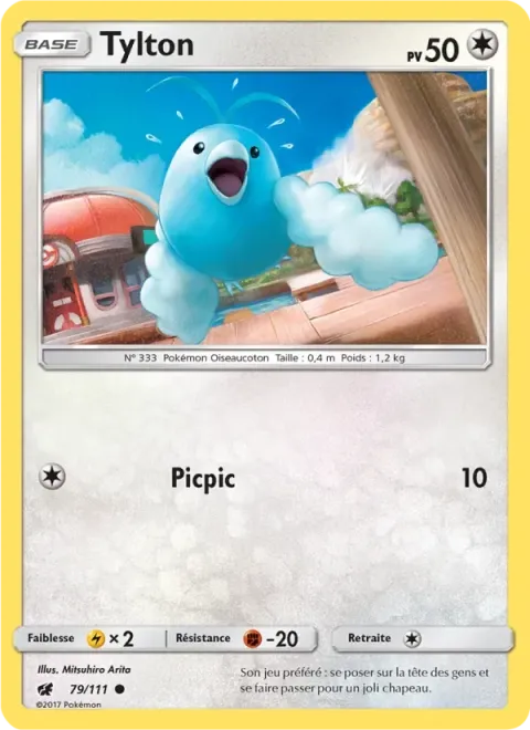Carte Pokémon Tylton 079/111, extension Invasion Carmin
