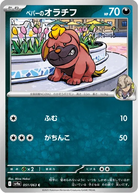 Carte Pokémon Grondogue de Pepper 051, extension Heat Wave Arena (japonais)