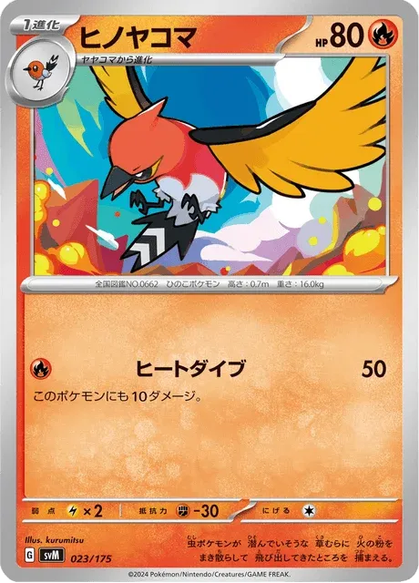 Carte Pokémon Braisillon 023, extension Starter Decks Generations (japonais)