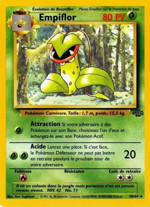 Carte Pokémon Empiflor 030/064, extension Jungle