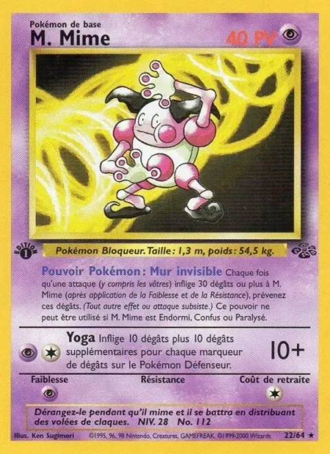 Carte Pokémon M. Mime 022/064, extension Jungle