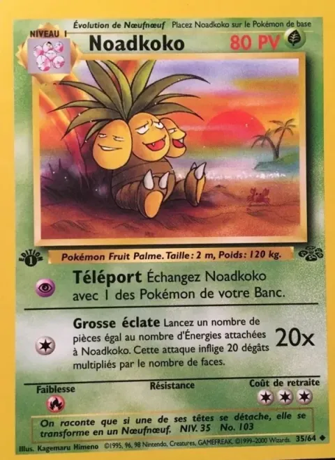 Carte Pokémon Noadkoko 035/064, extension Jungle