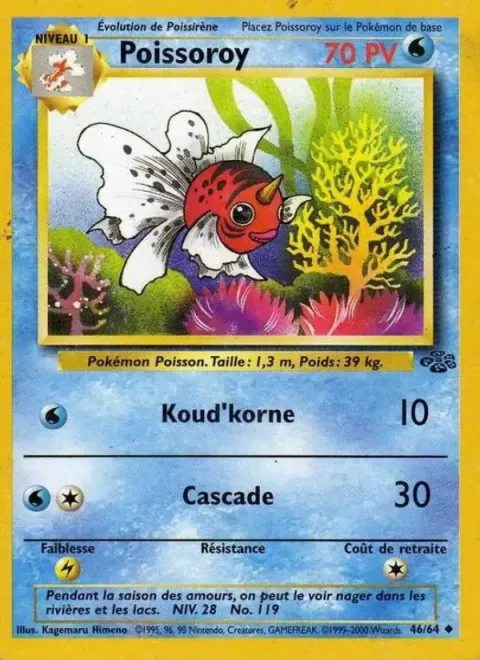 Carte Pokémon Poissoroy 046/064, extension Jungle