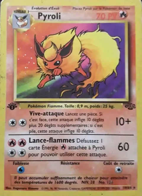 Carte Pokémon Pyroli 019/064, extension Jungle