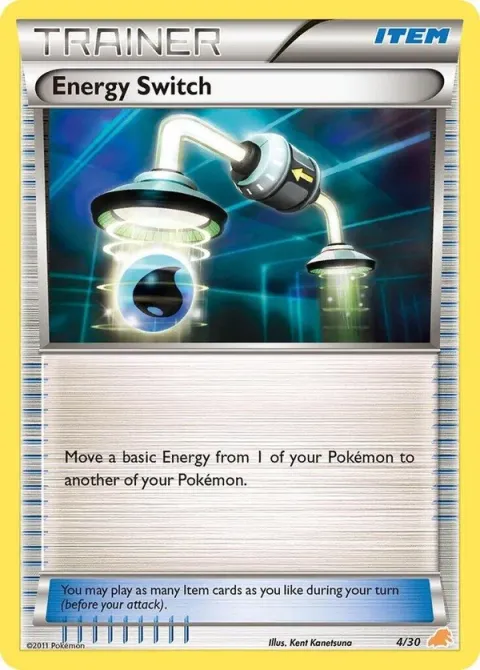 Carte Pokémon Échange d’Énergie 004/030, extension BW Kit du dresseur (Minitaupe)