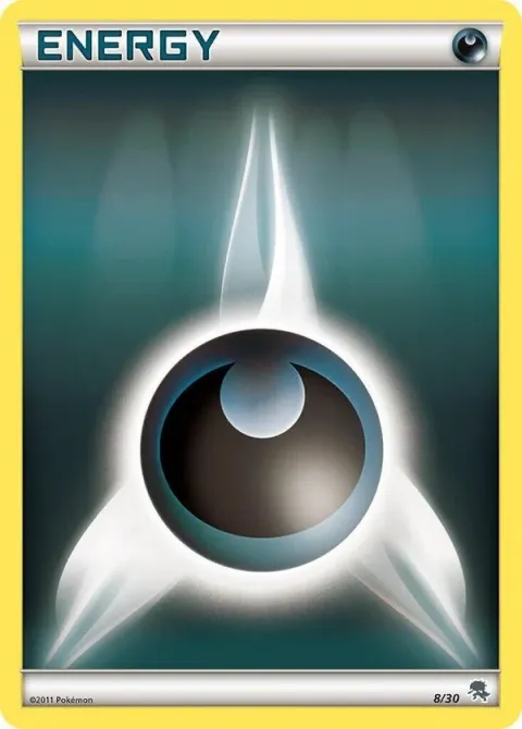 Carte Pokémon Énergie Obscurité 008/030, extension BW Kit du dresseur (Zoroark)