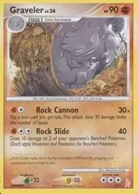 Carte Pokémon Gravalanch 002/011, extension DP Kit dresseur (Lucario)