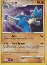 Carte Pokémon Lucario 003/011, extension DP Kit dresseur (Lucario)