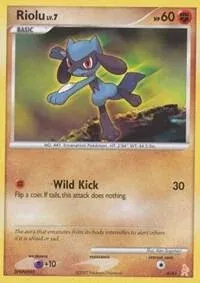 Carte Pokémon Riolu 006/011, extension DP Kit dresseur (Lucario)