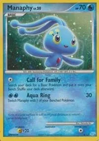Carte Pokémon Manaphy 004/012, extension DP Kit dresseur (Manaphy)