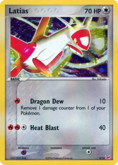 Carte Pokémon Latias 004/010, extension EX Kit dresseur (Latias)