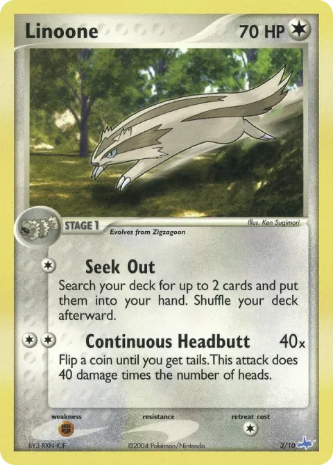 Carte Pokémon Linéon 003/010, extension EX Kit dresseur (Latios)