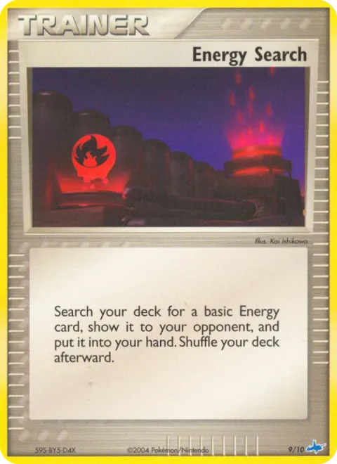 Carte Pokémon Recherche d’énergie 009/010, extension EX Kit dresseur (Latios)