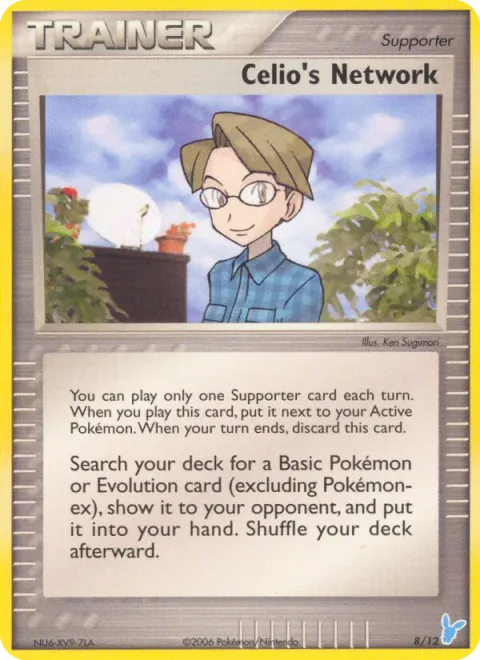 Carte Pokémon Le réseau de Cileo 008/012, extension EX Kit dresseur (Négapi)