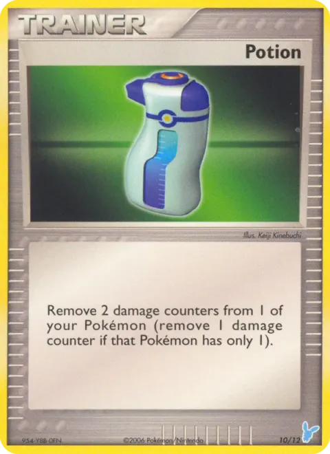 Carte Pokémon Potion 010/012, extension EX Kit dresseur (Négapi)