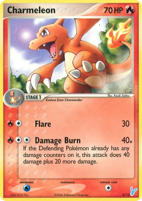 Carte Pokémon Reptincel 003/012, extension EX Kit dresseur (Négapi)
