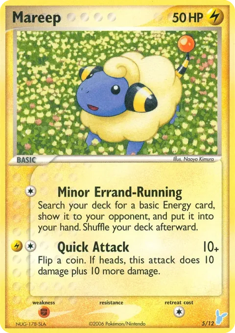 Carte Pokémon Wattouat 005/012, extension EX Kit dresseur (Négapi)