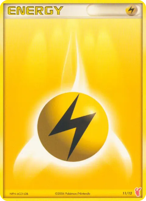 Carte Pokémon Énergie Électrique 011/012, extension EX Kit dresseur (Positi)