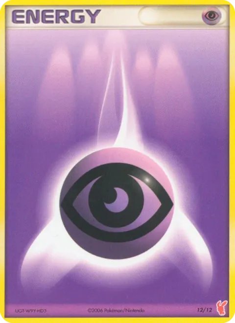 Carte Pokémon Énergie Psy 012/012, extension EX Kit dresseur (Positi)