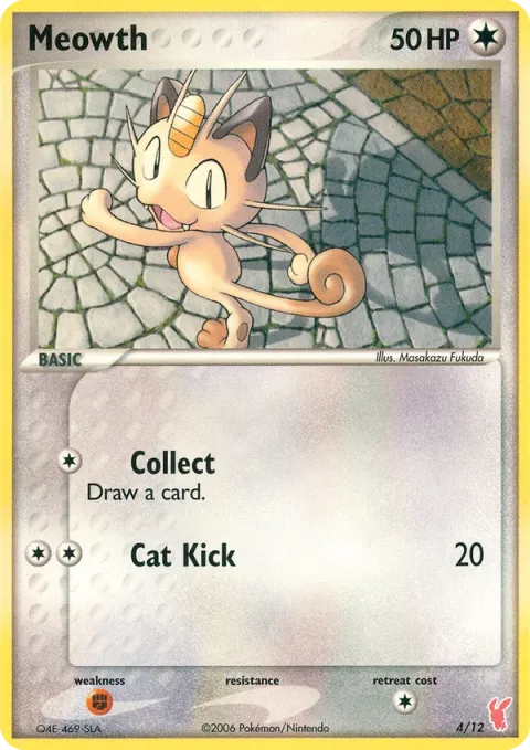 Carte Pokémon Miaouss 004/012, extension EX Kit dresseur (Positi)