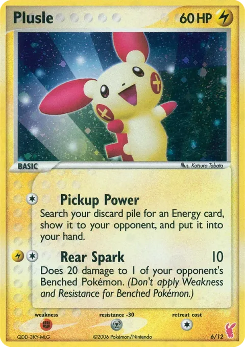 Carte Pokémon Posipi 006/012, extension EX Kit dresseur (Positi)