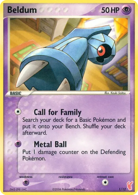 Carte Pokémon Terhal 001/012, extension EX Kit dresseur (Positi)