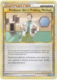 Carte Pokémon Méthode d’entraînement du Prof. Orme 025/030, extension HS Kit du dresseur (Léviator)